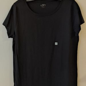 Loft black T-shirt large - new with tags